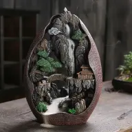 Wholesale Ceramic Waterfall Backflow Incense Burner — product view 2 thumbnail
