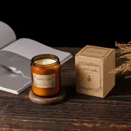 Wholesale Glass Candle Jar With Lid — product view 3 thumbnail