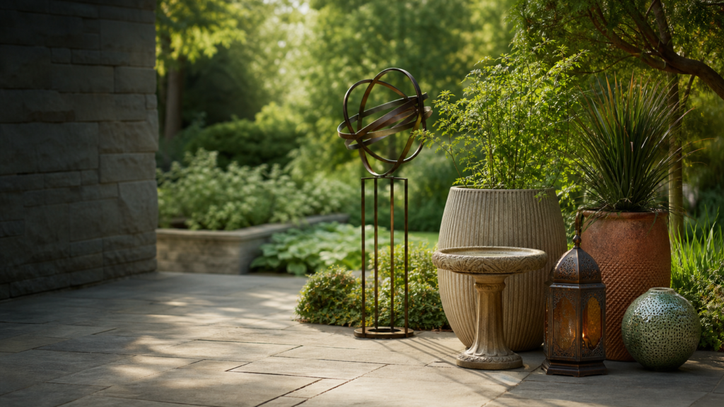 Garden decor products grouped as an existing wholesale collection