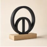 Wholesale Metal & Wood Tabletop Sculptures — alternate product view thumbnail