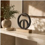 Wholesale Metal & Wood Tabletop Sculptures — lifestyle setting thumbnail