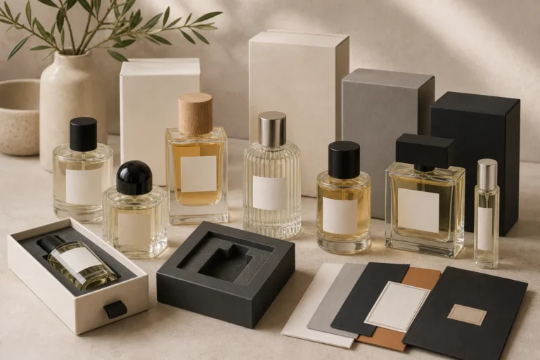 Perfume Bottles Packaging Scene