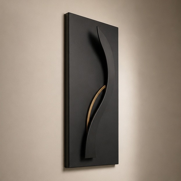 LANBORUI metal wall art product-direction reference with layered abstract forms