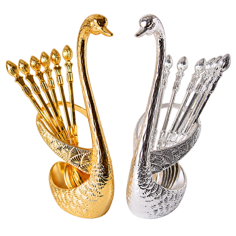 Wholesale Swan Fruit Fork Holder Set