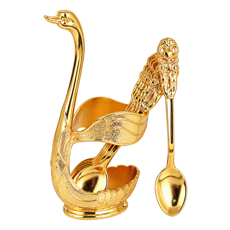 Wholesale Ornate Swan Spoon & Fork Set