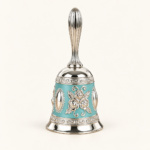 Floral Relief Handbell — Turquoise-accent reference thumbnail