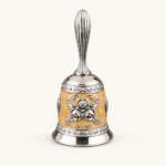 Floral Relief Handbell — Amber-accent reference thumbnail