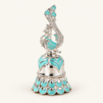 Peacock-Finial Handbell — Turquoise-accent reference thumbnail