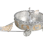HS-GP185 round peacock carriage dry fruit box in peach main view thumbnail