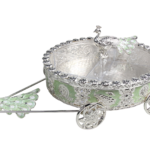 HS-GP185 round peacock carriage dry fruit box in green thumbnail