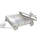 HS-GP186 square peacock carriage dry fruit box open compartment view thumbnail