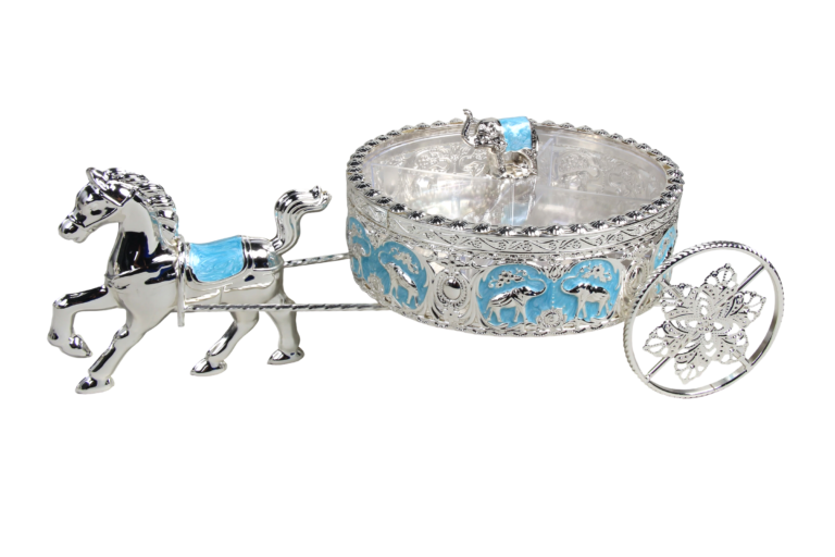 Wholesale 8-Inch Round Elephant Carriage Dry Fruit Box