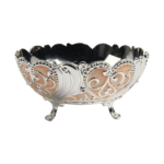 HS-GW075 Heart-Motif Footed Serving Bowl — Peach heart-scroll detail thumbnail