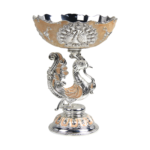 HS-GW079 Peacock Footed Dry Fruit Bowl — Peach peacock pedestal thumbnail