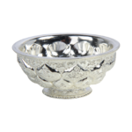HS-GW083 Lotus-Petal Small Serving Bowl — Silver-tone lotus-petal bowl thumbnail