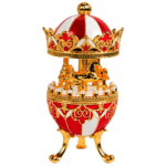 HS-SSH056 red-and-gold carousel jewellery box thumbnail