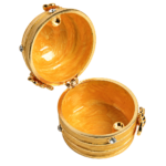 HS-SSH066 bee-motif jewellery box with its hinged lid open thumbnail