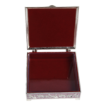 HS-SSH100 Lotus Square Jewellery Box — Open lined interior thumbnail