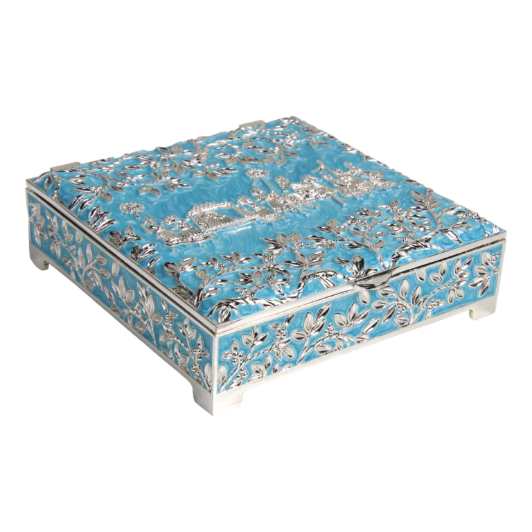 Wholesale Decorative Relief Square Jewellery Box