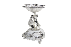 Elephant Pedestal Incense Holder — White colour thumbnail