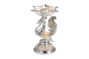 Peacock Pedestal Incense Holder — Peach colour thumbnail