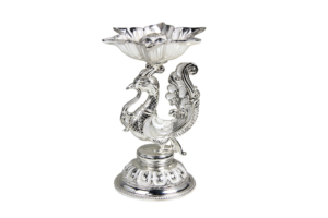 Peacock Pedestal Incense Holder — White colour thumbnail