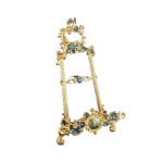 Ornate Easel Quran Stand — Blue and gold-tone design reference thumbnail