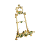 Ornate Easel Quran Stand — Green and gold-tone design reference thumbnail