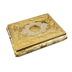 Scrollwork Medallion Quran Box — Gold-tone design reference thumbnail