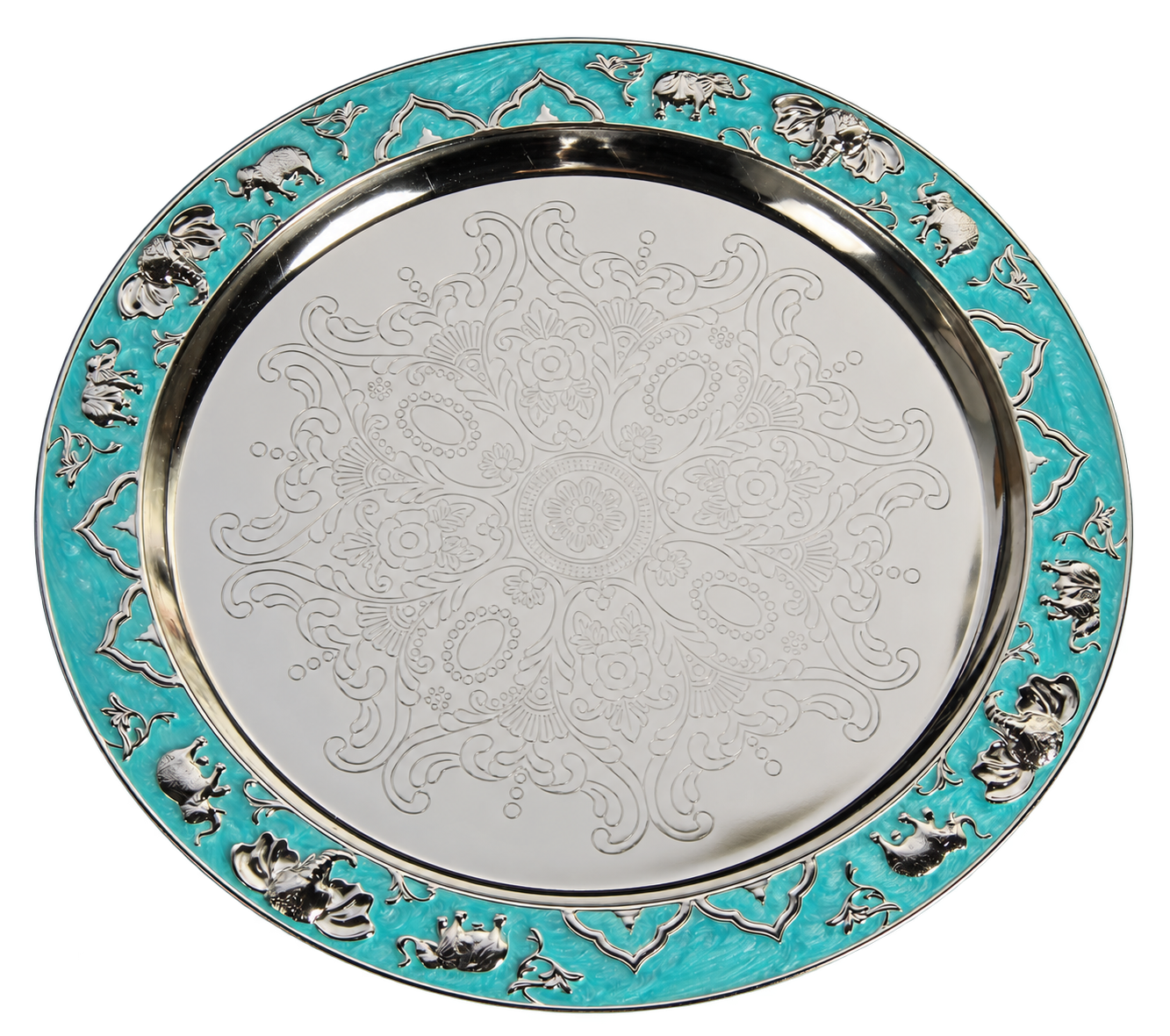 Elephant Round Tray (GY23-TY-EL-12) — full product view