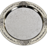 Peacock Round Tray (GY23-TY-PK-12) — full product view thumbnail