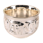 HS-BZ-TEA-A Silver-tone geometric cup thumbnail