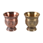 HS-BZ-TEA-B Footed cups in two finishes thumbnail