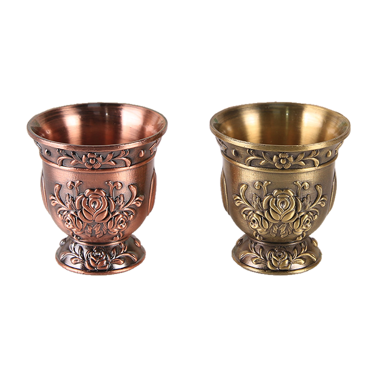 HS-BZ-TEA-B Footed cups in two finishes