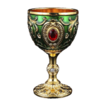 HS-BZ032-L Green and gold cup thumbnail
