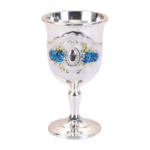 HS-BZ3566 Blue rose and silver-tone cup thumbnail