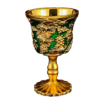HS-BZ4407 Green and gold cup thumbnail