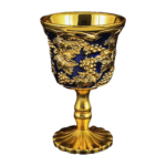 HS-BZ4407 Blue and gold cup thumbnail