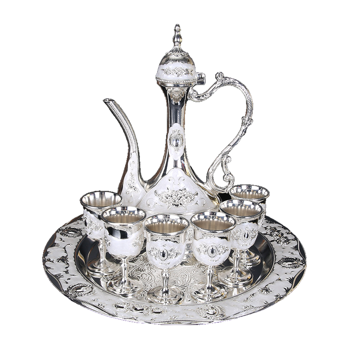 HS-zemzem-03 Silver-tone set