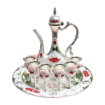 HS-zemzem-03 Red floral silver-tone set thumbnail