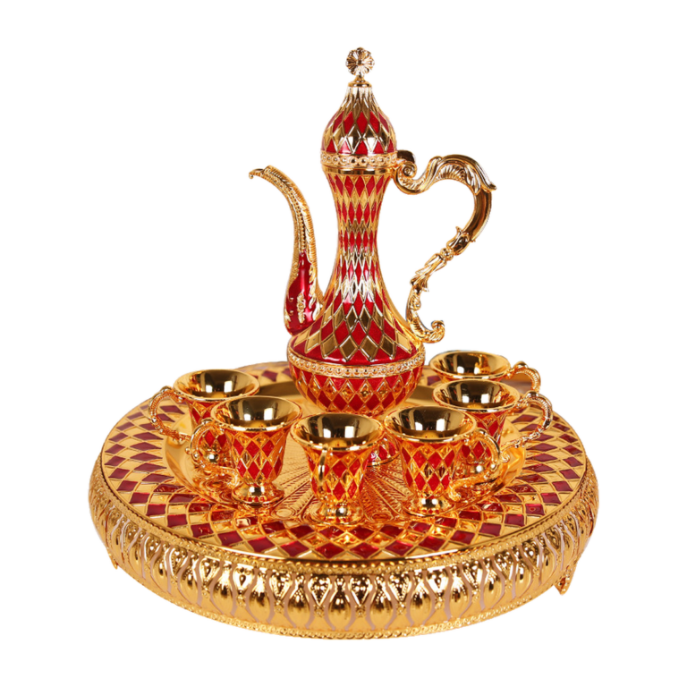 Wholesale Ornate Red Pitcher Serving Set