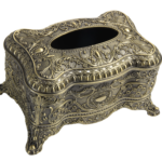 Ornate Tissue Box HS-ZJZ046 — HS-ZJZ046 product reference — Antique bronze-tone finish thumbnail