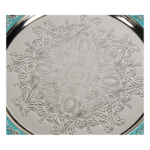 European-style Round Tray (GY23-TY-EU-12) — centre pattern detail cropped from the same customer photograph thumbnail