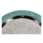European-style Round Tray (GY23-TY-EU-12) — upper border detail cropped from the same customer photograph thumbnail