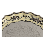Rose Round Tray (GY23-TY-Rose-12) — upper border detail cropped from the same customer photograph thumbnail