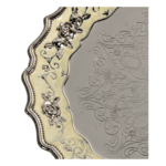 Rose Round Tray (GY23-TY-Rose-12) — side motif detail cropped from the same customer photograph thumbnail