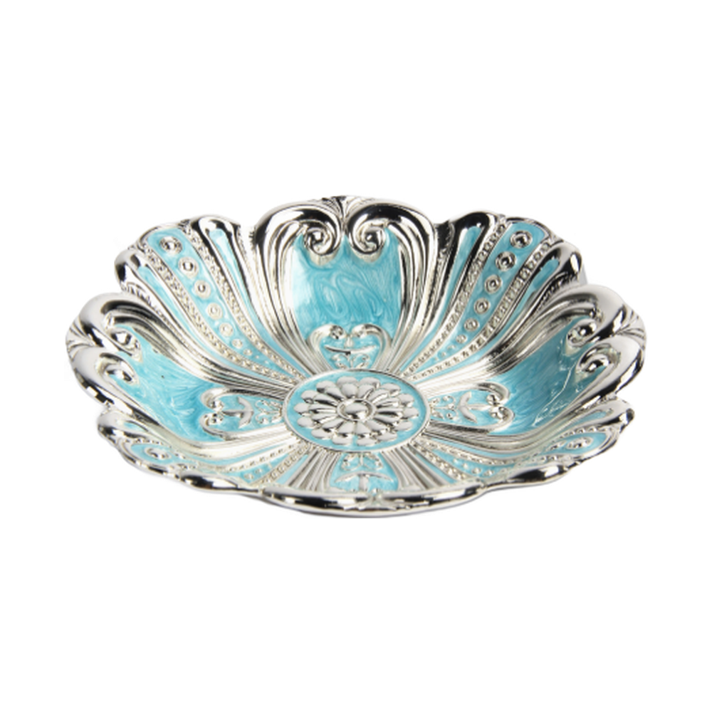 HS-GP164 Floral-Scroll Fruit Plate — photographed design