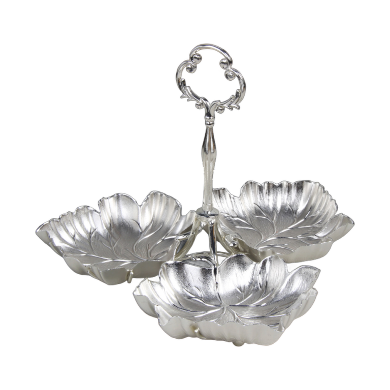 HS-GP225 Three-Dish Leaf Serving Stand