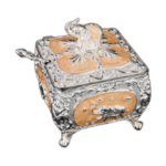 HS-TZ-EL-S Square elephant pot, catalogue product photograph thumbnail