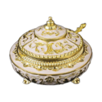 HS-TZ-EU European-style pot, white-and-gold finish, catalogue product photograph thumbnail